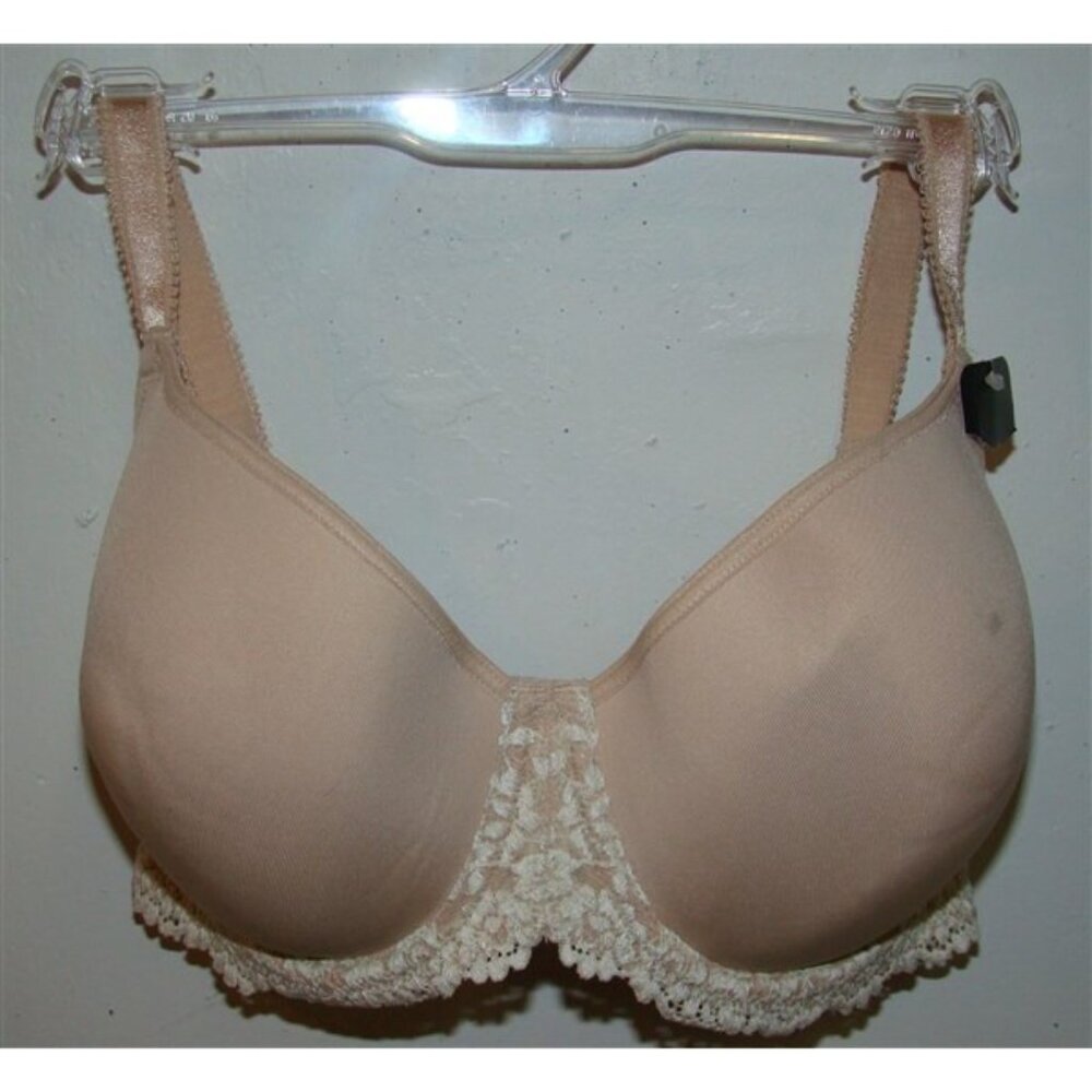 NWTD Wacoal 38D Beige Embrace Lace Underwire T Shirt Bra 853191 126148 - Picture 2 of 4